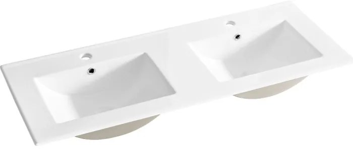 Závesná skrinka Dalia Kašmír Láva so zápustným umývadlom 120 cm kašmír/biela