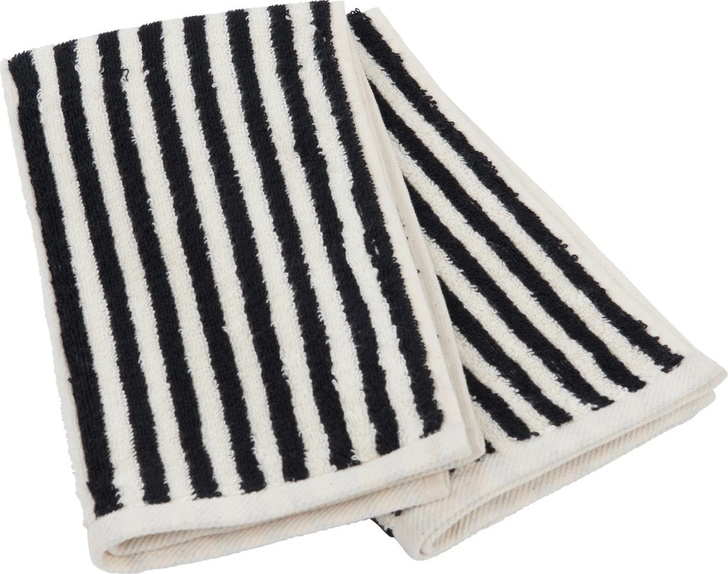 XXXLutz SADA UTERÁKOV PRE HOSTÍ, 30/50 cm, čierna, écru Dieter Knoll - Kúpeľňový textil - 006792015802