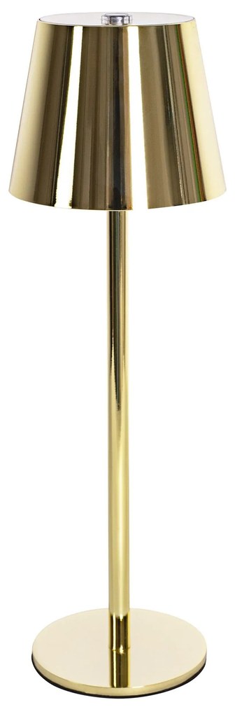 Toolight Toolight, dotyková LED nočná stolná lampa 5W, 3 farby svetla, USB napájanie, APP1364-T GOLD, zlatá lesklá, OSW-08627