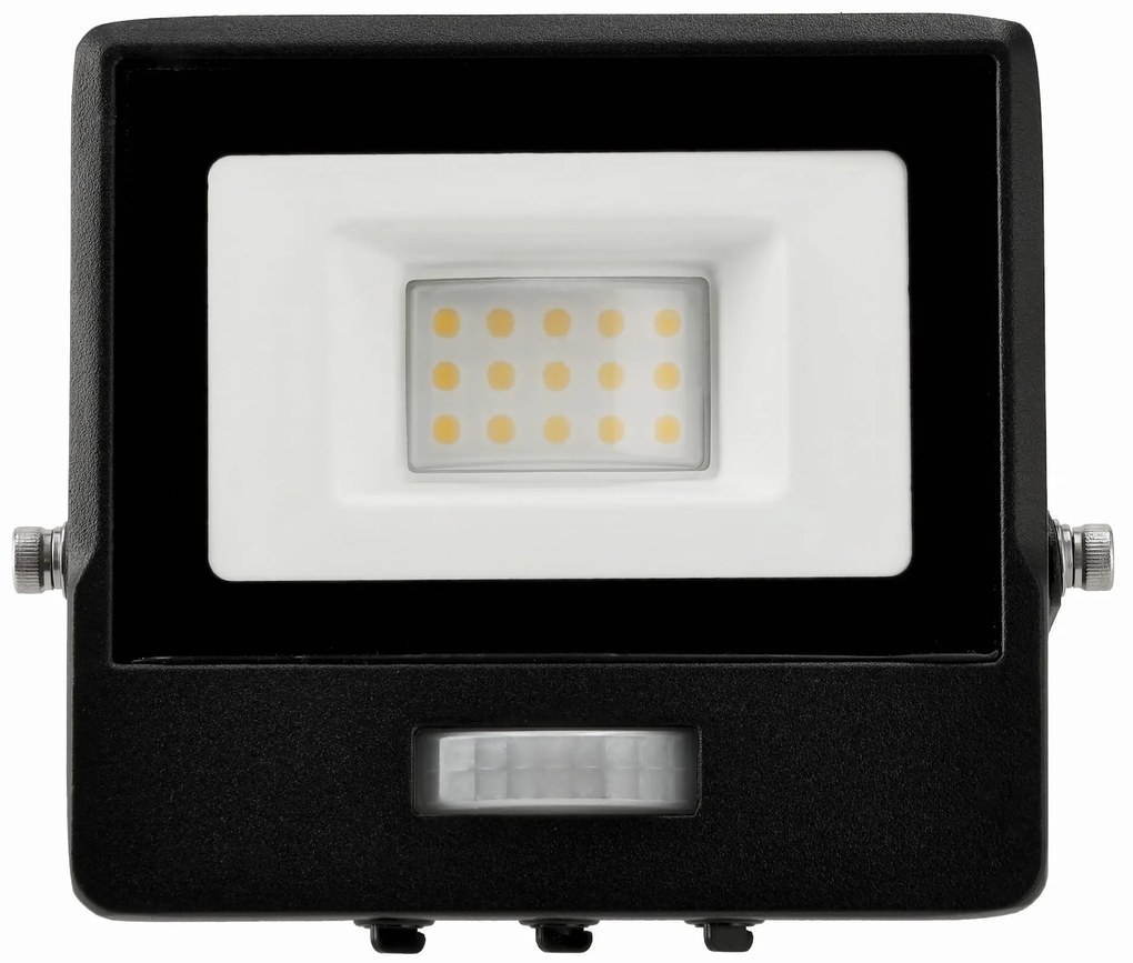 BERGE LED reflektor MASTER - 10W - IP65 - PIR - neutrálna biela
