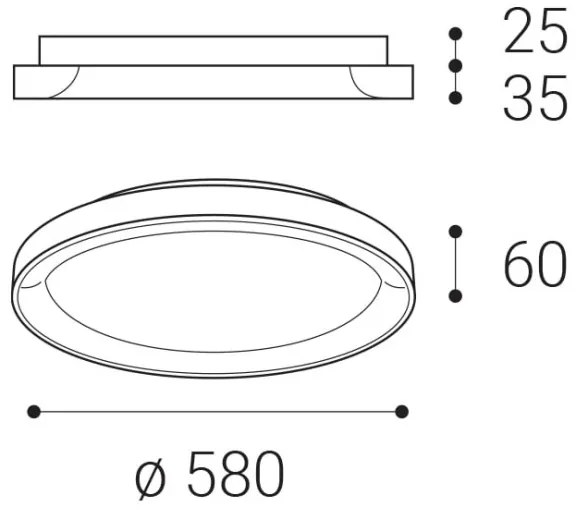 LED2 - LED Stropné svietidlo BELLA LED/48W/230V 3000K/4000K čierna