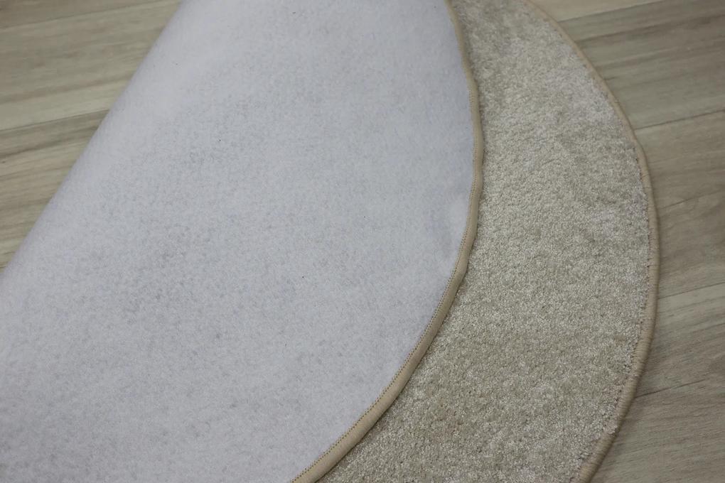 Vopi koberce Kusový koberec Capri Lux cream kruh - 200x200 (priemer) kruh cm