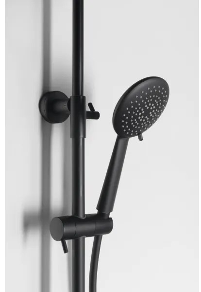 Sapho - Sprchová súprava SOLARIS s batériou, matná čierna