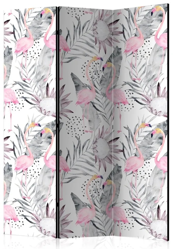 Artgeist Paraván - Flamingos and Twigs [Room Dividers]