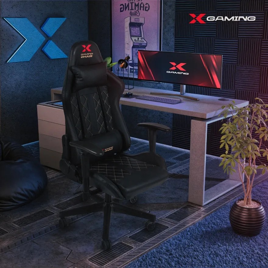 Herné kreslo Xgaming Xcom2 - čierno-ružové
