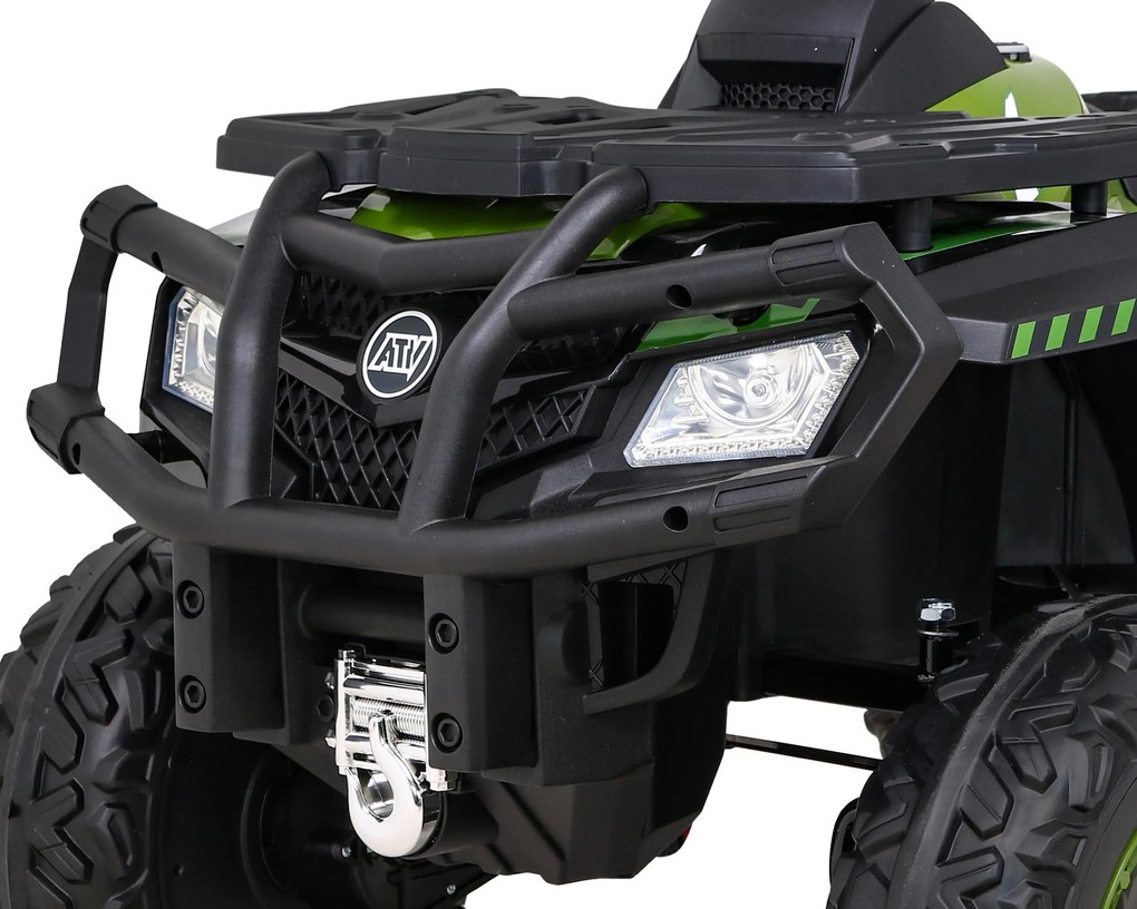 Ramiz Štvorkolka XT-Speed pre deti zelená + pohon 4x4 + EVA kolesá + pomalý štart + MP3 rádio + LED