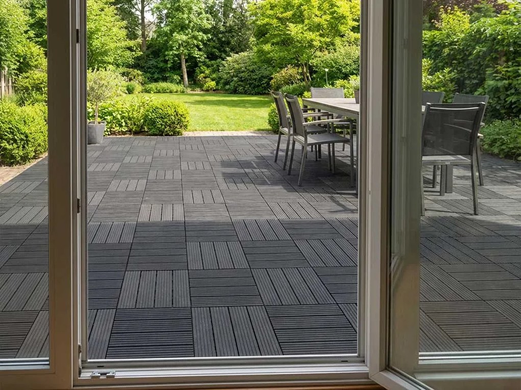 Gumová dlaždica COSMOPOLITAN 45 x 45 cm, sivá, zosilnená 2,5 cm MHEU5100188