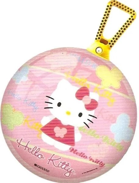 MAXMAX Skákacie loptu s držadlom 45 cm - Hello Kitty