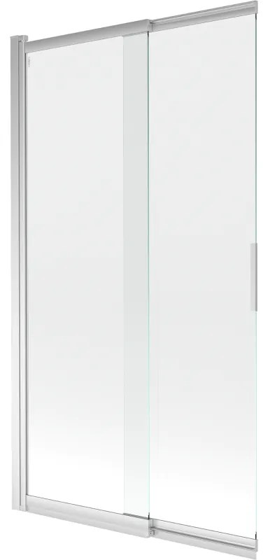Mexen Fox, 2-krídlová vaňová zástena 100x150 cm, 5mm číre sklo, chrómový profil, 891-100-002-01-00