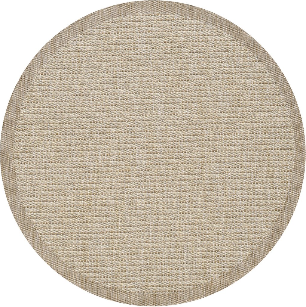 Ayyildiz, Kusový koberec Giza 1410 Beige kruh, 200x200 (priemer) kruh, béžová, chodba / predsieň