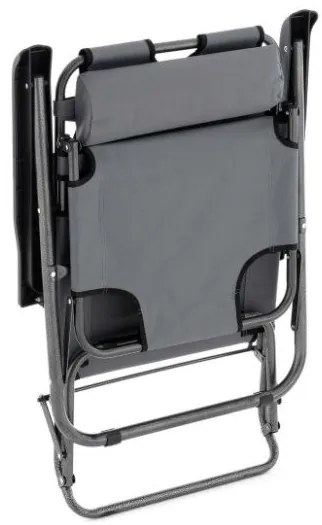 Garthen 74533 Skladacie záhradné lehátko, sivá