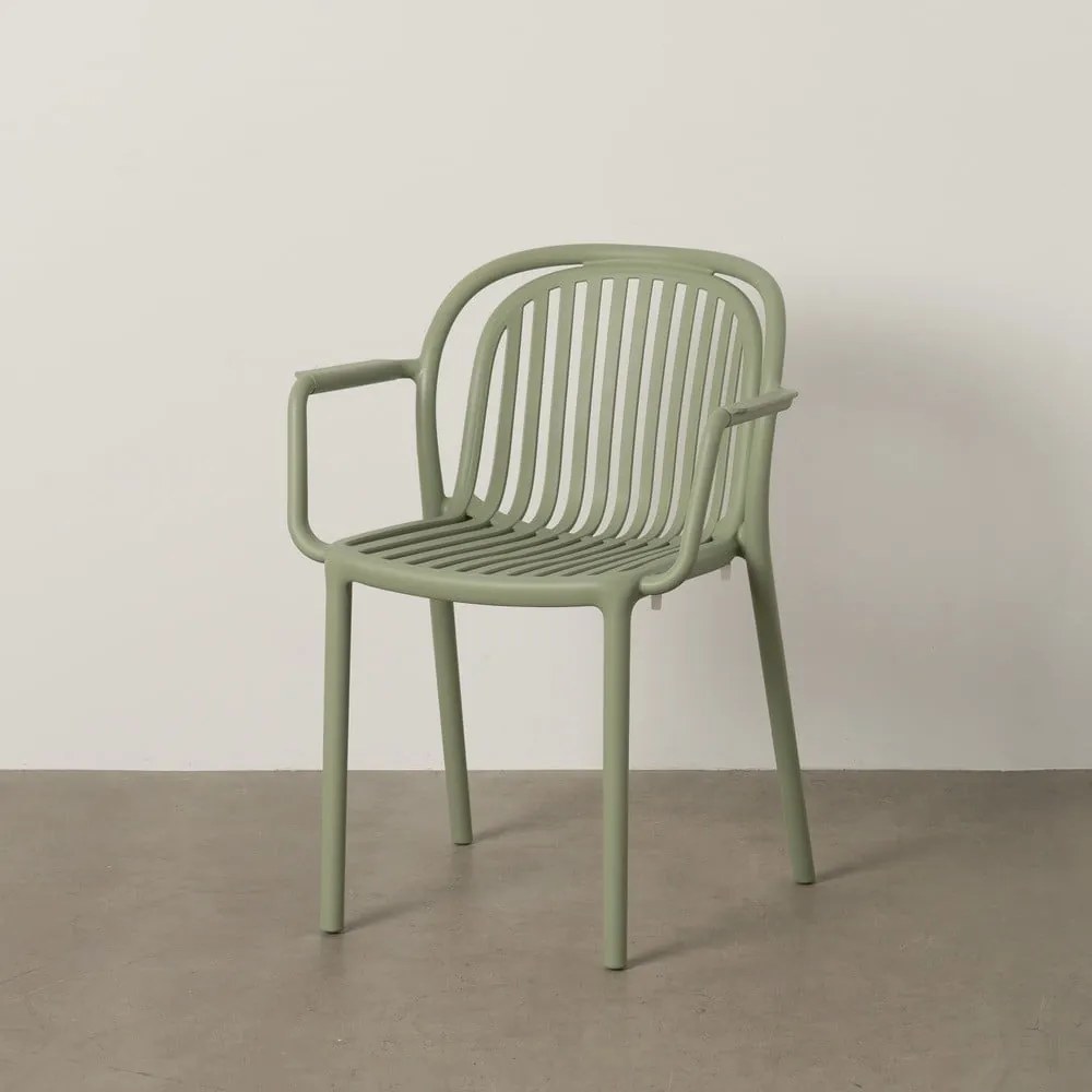 Zelená plastová jedálenská stolička Alia – Ixia