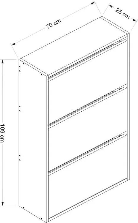 Skrinka na topánky Lupa White