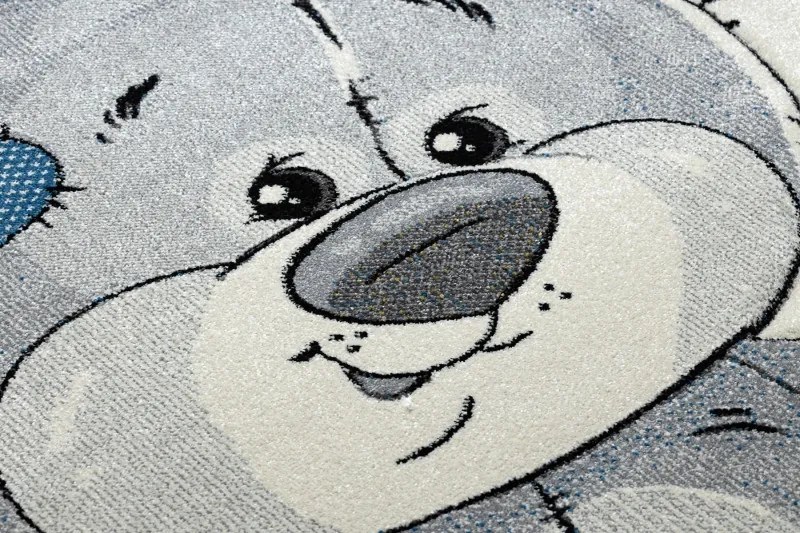 Dywany Łuszczów, Detský kusový koberec Petit E1593 Teddy bear cream, 140x190, šedá, detská izba