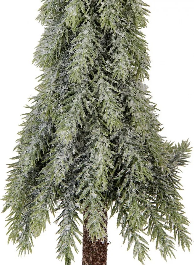 Vianočné dekorácie ihličnatý stromček na dreve - Ø 13*50 cm