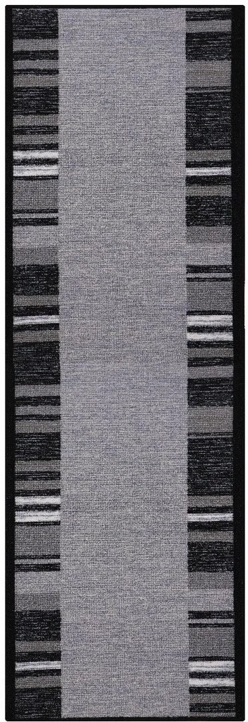 Berfin Dywany, Protišmykový behúň na mieru Zel 1016 Silver (Grey), šíre 120 cm, šedá, chodba / predsieň