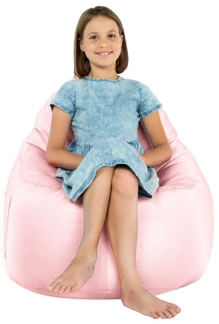 Kreslo Porto ekokoža metalic ružové