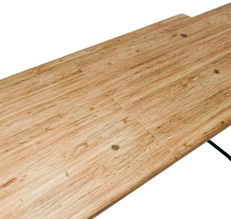 Pivný set 220 cm z jedľového dreva, skladacia, nosnosť 250kg