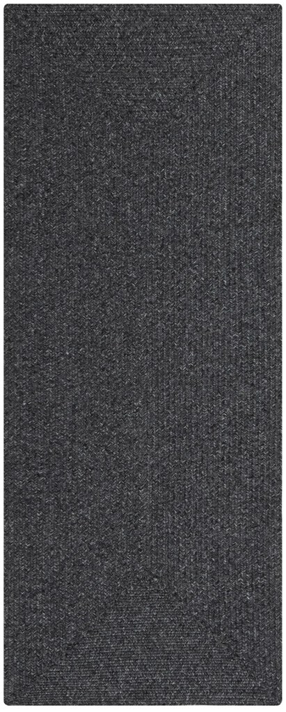 Kusový koberec Braided 105550 Dark Grey – na von aj na doma, 120x170, šedá, chodba / predsieň, Hanse Home
