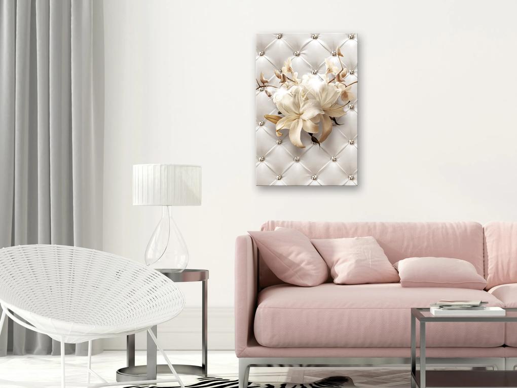 Artgeist Obraz - Diamond Lilies (1 Part) Vertical Veľkosť: 20x30, Verzia: Na talianskom plátne