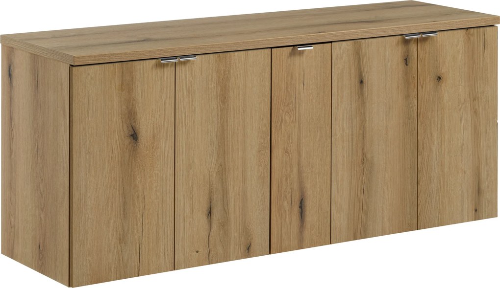 Comad Kúpeľňová skrinka pod doskové umývadlo set Nova Oak 140 dub coast evoke