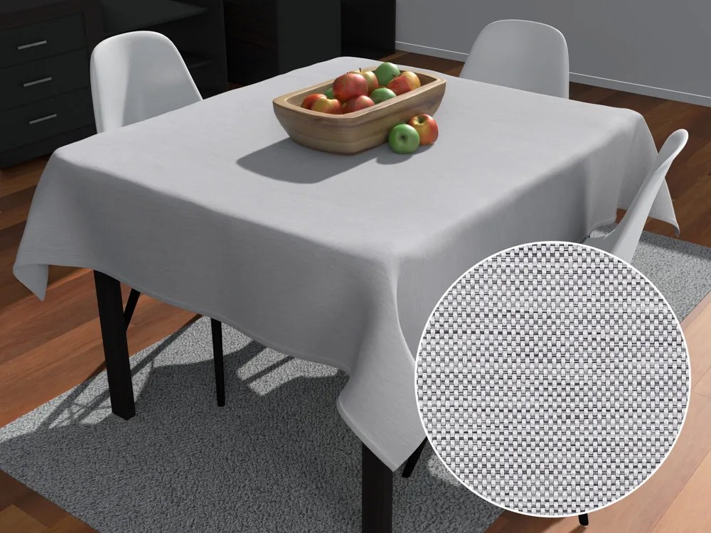 Biante Teflónový štvorcový obrus TF-067 Sivý režný 60x60 cm