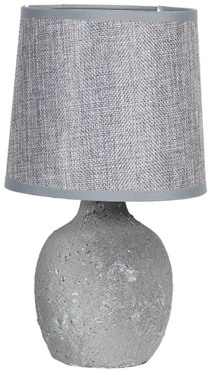 Sivá nočná lampa TERRACOTTA Ø15*26
