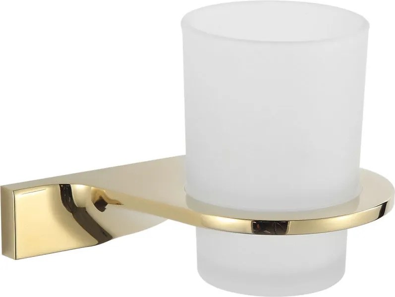 Mexen Rino pohár na zubné kefky, Zlatá - 7027038-50