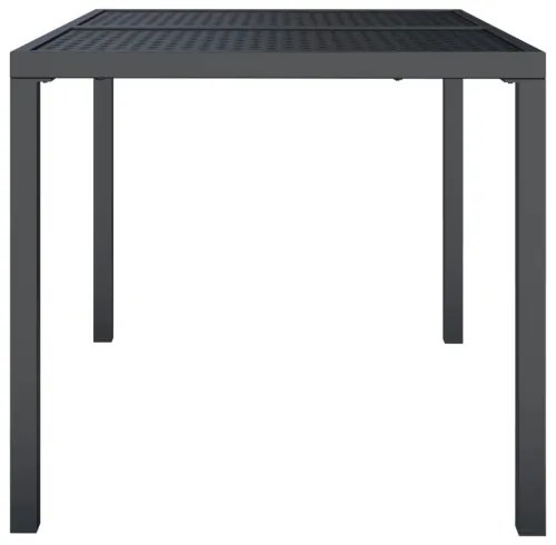 vidaXL Záhradný stôl antracitový 110x80x72 cm oceľ-