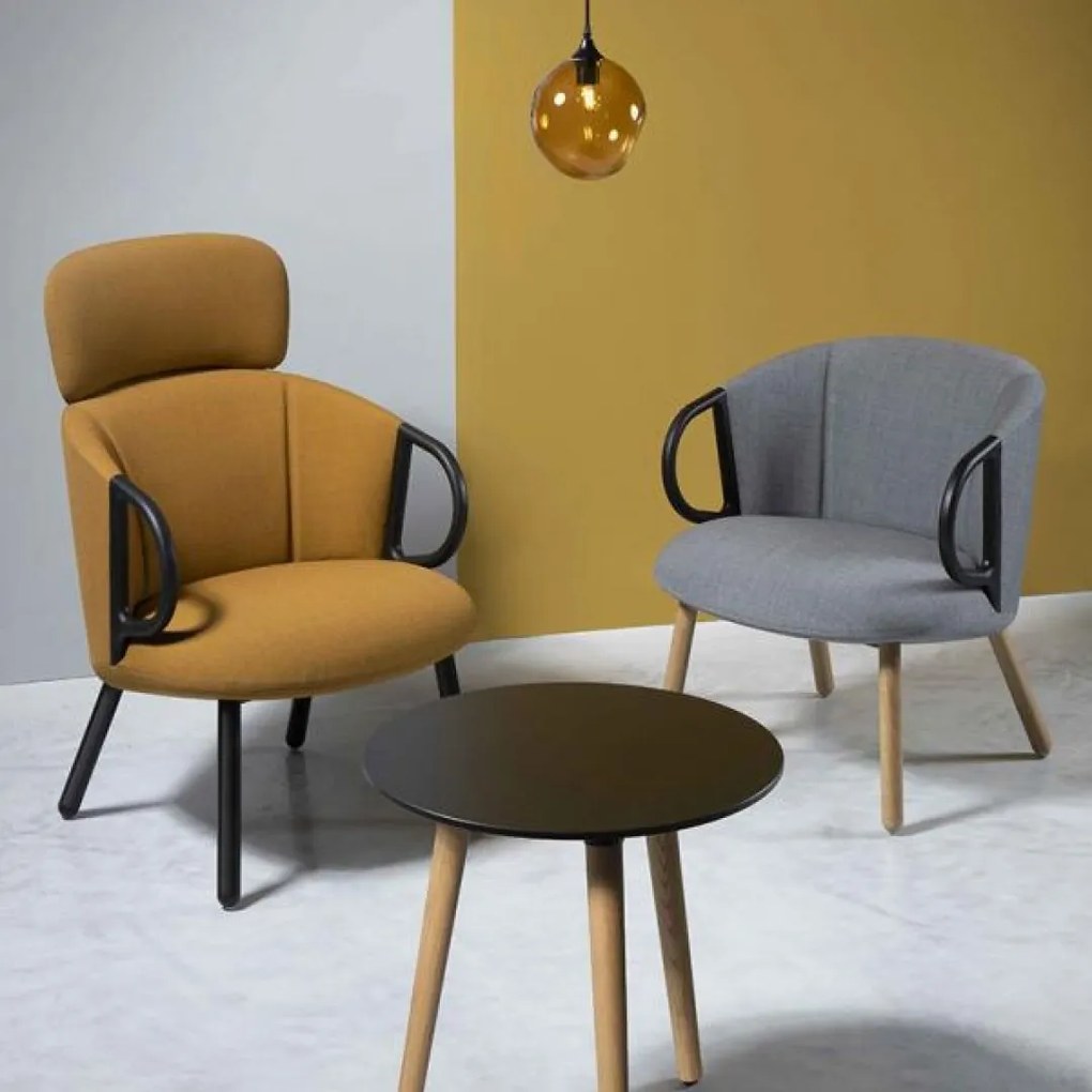 CUCARACHA čalúnené lounge kreslo CUCARACHA LB BL