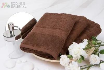 XPOSE ® Froté ručník VERONA - tmavě hnědá 50x90 cm
