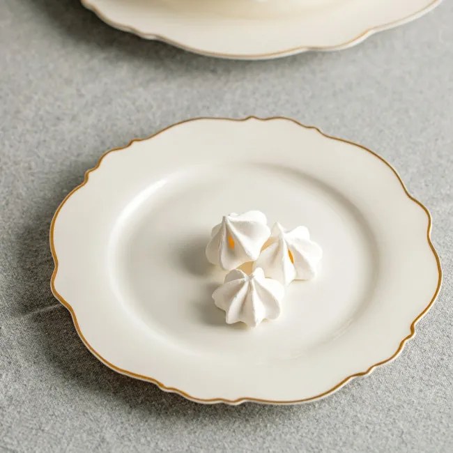 Dezertný tanier ELORIA biely 763670