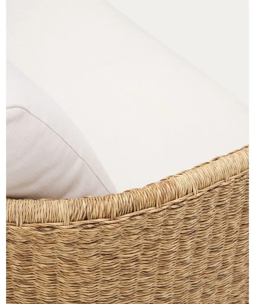 Béžová/v prírodnej farbe záhradná pohovka z umelého ratanu Xoriguer – Kave Home