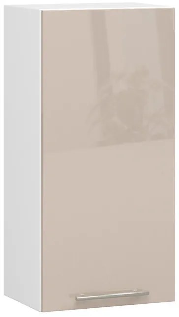 Horná kuchynská skrinka OLIWIA W 40 H720 biela / cappuccino, lesk