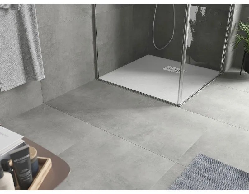 Mexen Hugo, štvorcová sprchová vanička SMC 90 x 90 cm, biela, biela krytka, 42109090-W