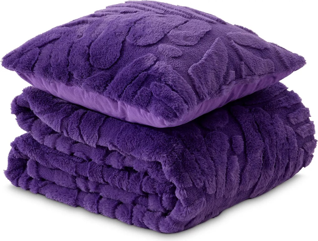 Dormeo Warm Hug Lux set Kráľovská fialová