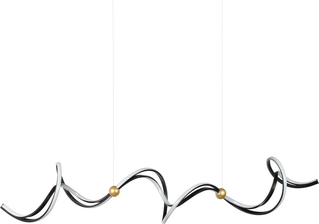 Závesné LED svietidlo Colia, 1x LED 55w, 4000k, b/g