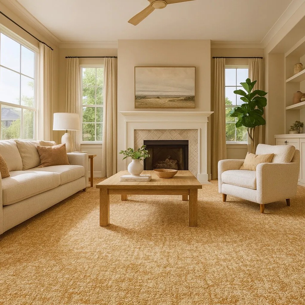 Metrážny koberec Dobro 35 béžový, na mieru, šíře 3m,4m, béžová, filc, obývacia izba, ITC