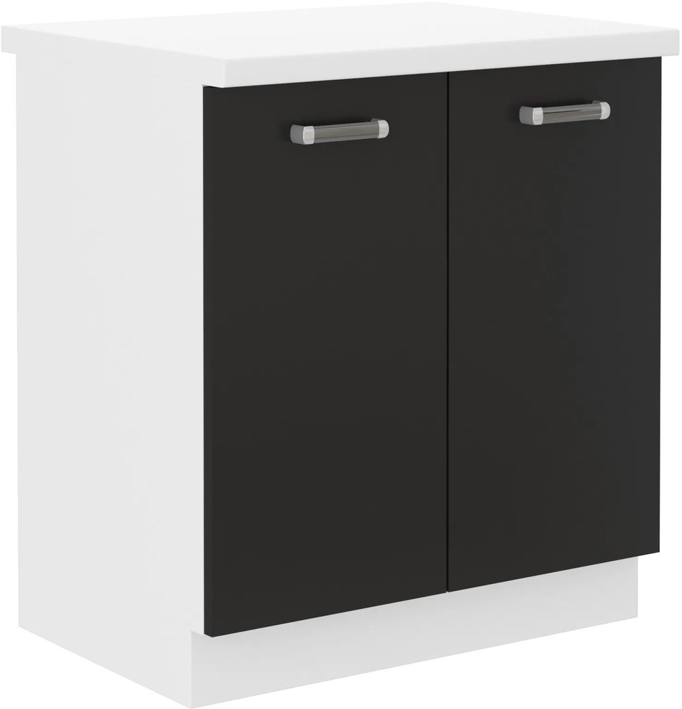 Čiernobiela kuchynská linka Omega - 240 cm
