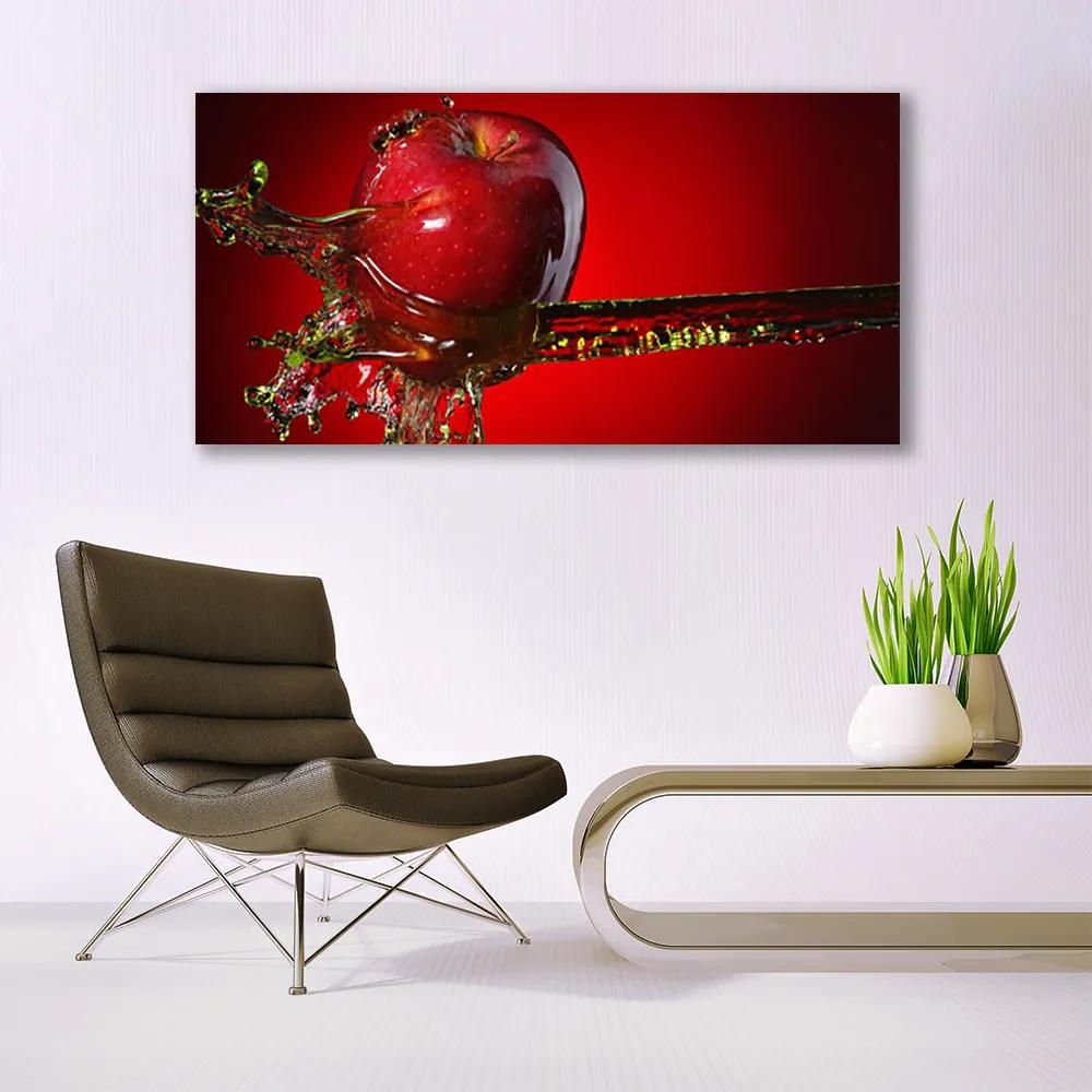 Obraz na akrylátovom skle Jablko voda kuchyňa 120x60 cm