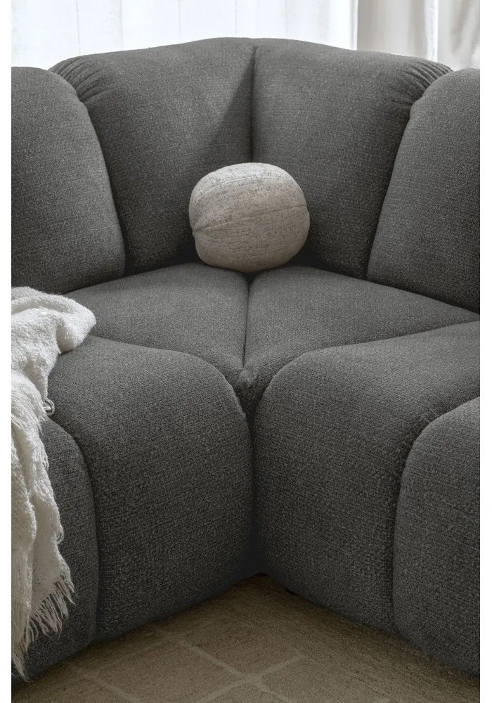 Sivá rohová pohovka (ľavý roh/do L) Shell – Miuform