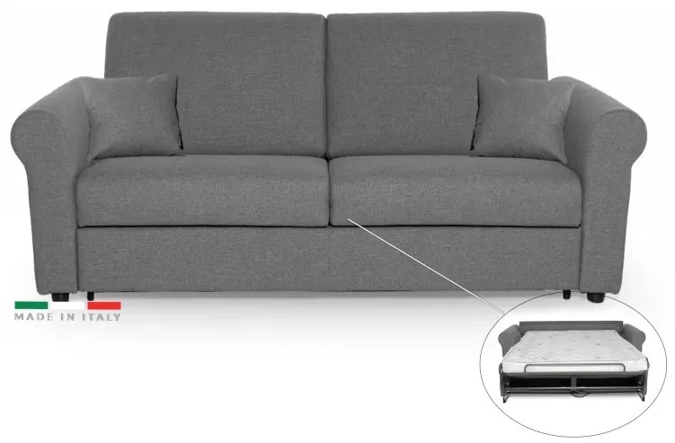 Rozkladacia POHOVKA NA KAŽDODENNÉ SPANIE SAVONA, sivá (penelope 22), 140