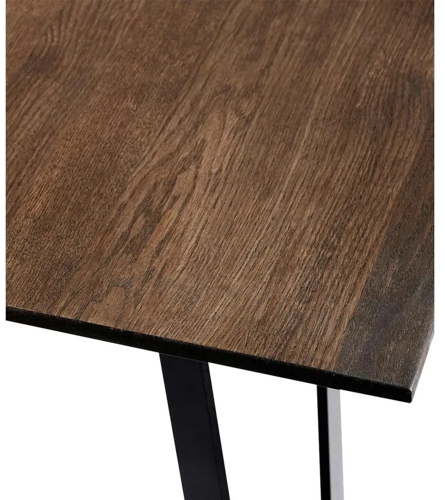 Muubs Jedálenský stôl SPACE SMOKED 220 x 100 cm, tmavo hnedý