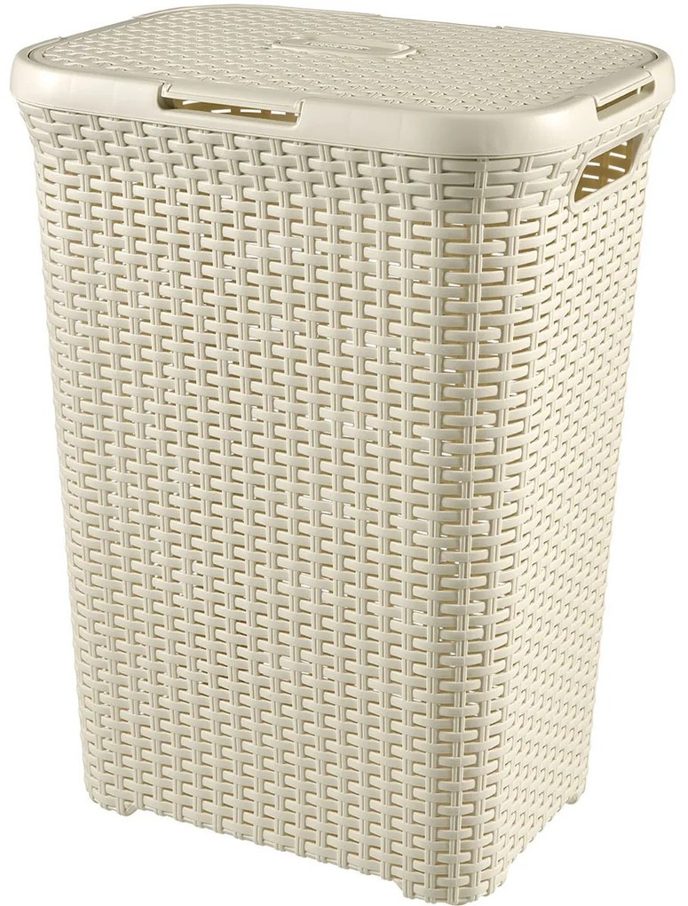 Curver Kôš na špinavú bielizeň STYLE 60l krémovo biela