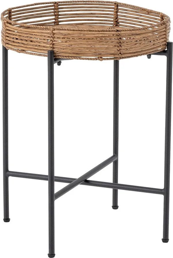 Záhradná lounge súprava z umelého ratanu v prírodnej farbe pre 2 osoby Dudine – Bloomingville