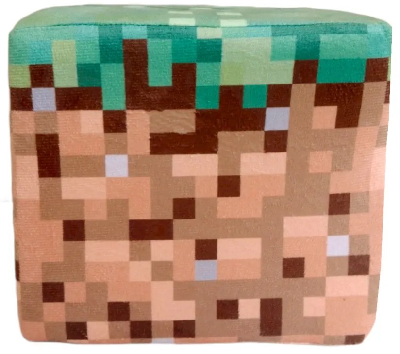 Plush Penová kocka Minecraft blok Tráva 20cm