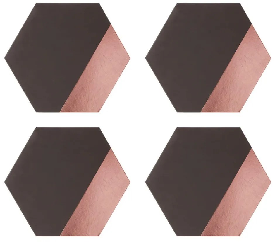 Súprava 4 koženkových prestieraní Premier Housowares Geome, 30 × 26 cm