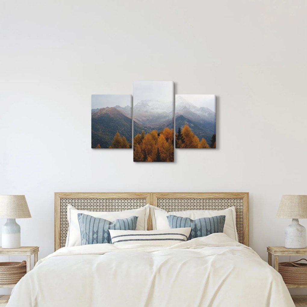 Obraz - Výhľad na hrebene hôr (90x60 cm)
