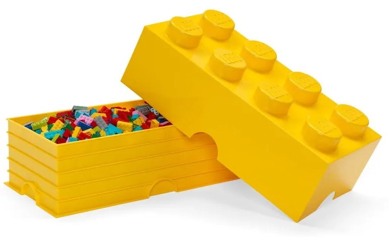 Tmavožltý úložný box LEGO®