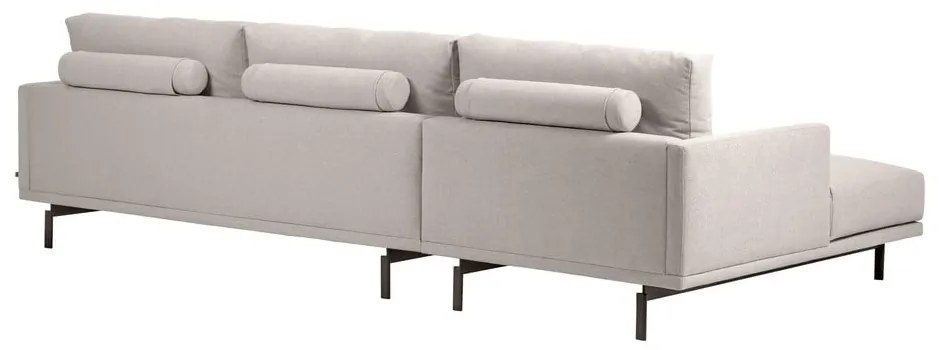 Béžová rohová pohovka Kave Home Galene, ľavý roh, 254 cm